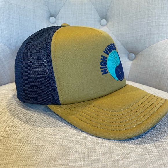 Spiritual Gangster Olive and Teal Trucker Hat - Picture 2 of 4